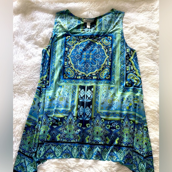 Navy and Green Tunic - Picture 4 of 5